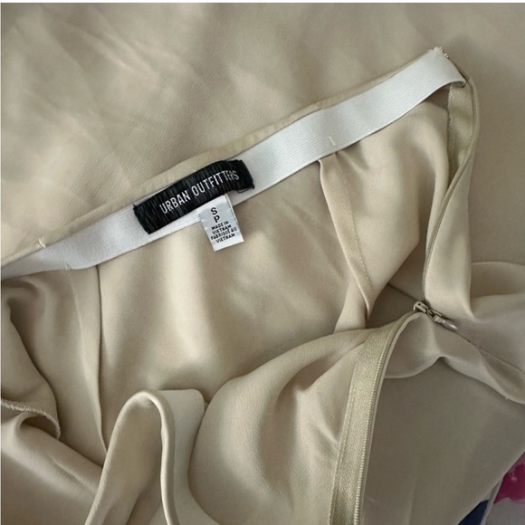 Urban Outfitters Satin Maxi Slip Skirt with Slit Sz Small - Picture 4 of 5